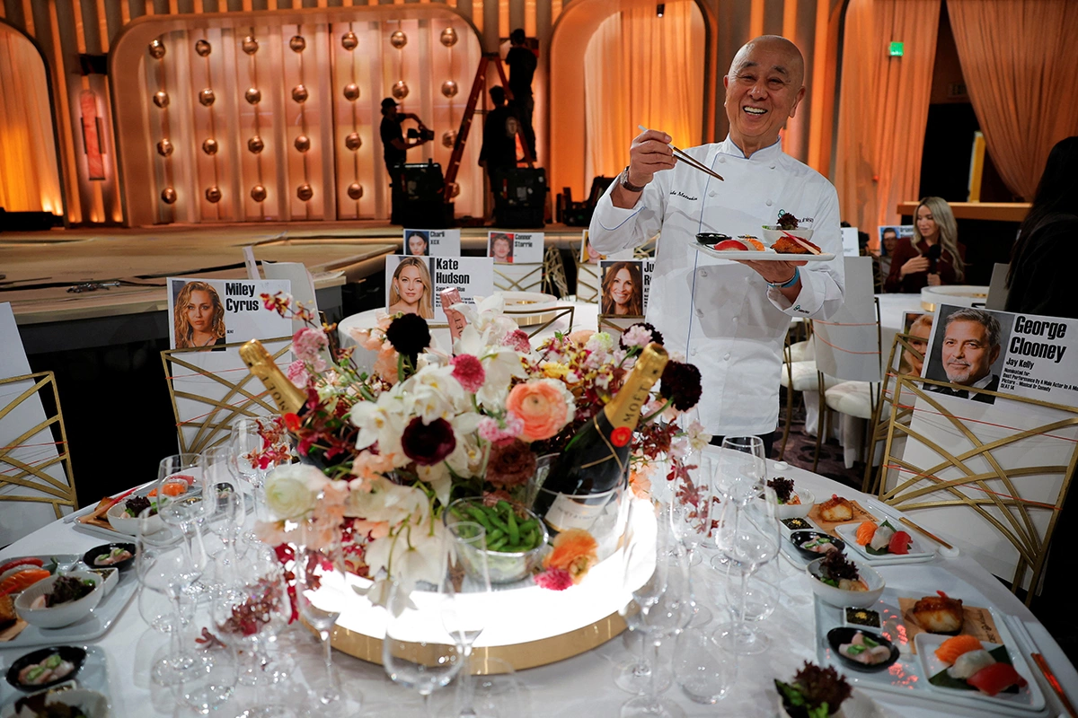 Шеф Нобу Матсухиса на церемонии вручения «Золотого глобуса»