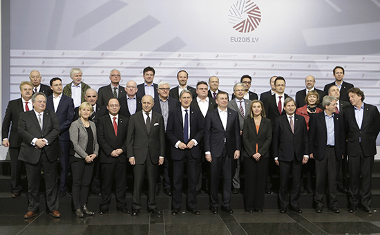 Министры иностранных дел стран ЕC на саммите в Риге