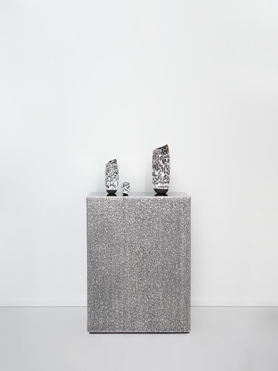 Лена Соловьева для&nbsp;галереи Booroom, консоль из серии&nbsp;&laquo;Предмет 1/1&raquo; (в единственном экземпляре), нержавеющая сталь, 2022