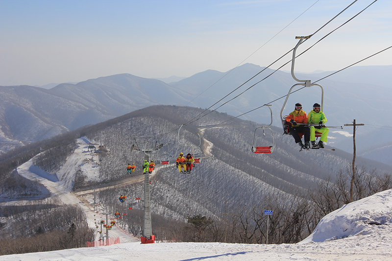 Северокорейский горнолыжный курорт