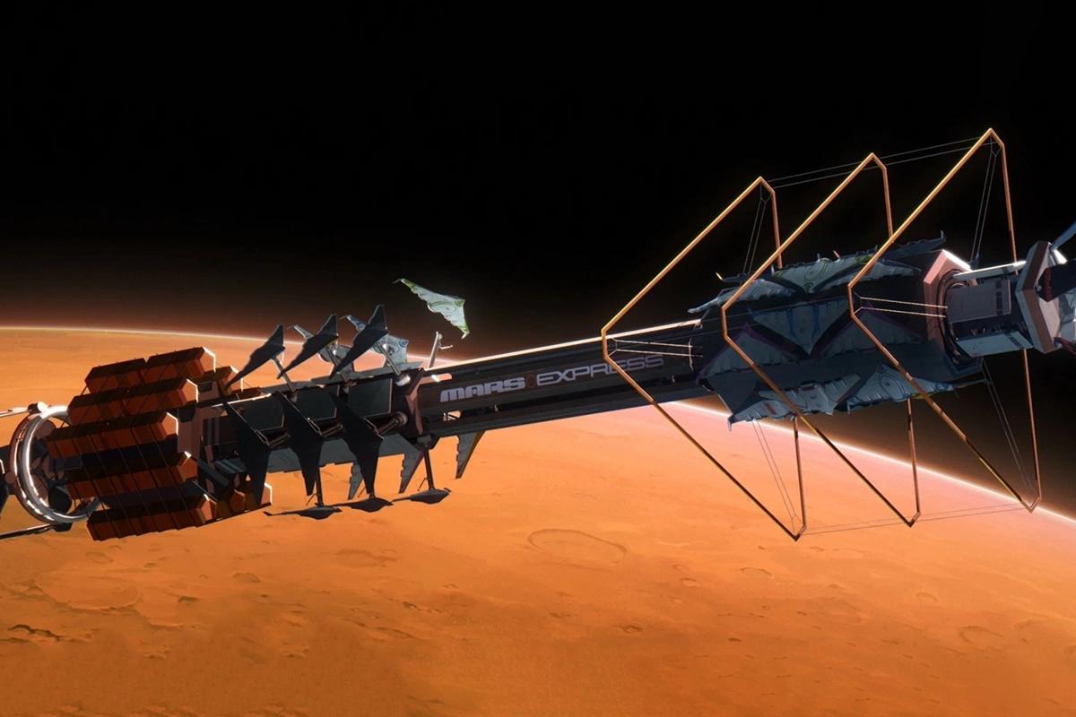 Кадр из анимационного фильма «Марс-экспресс»