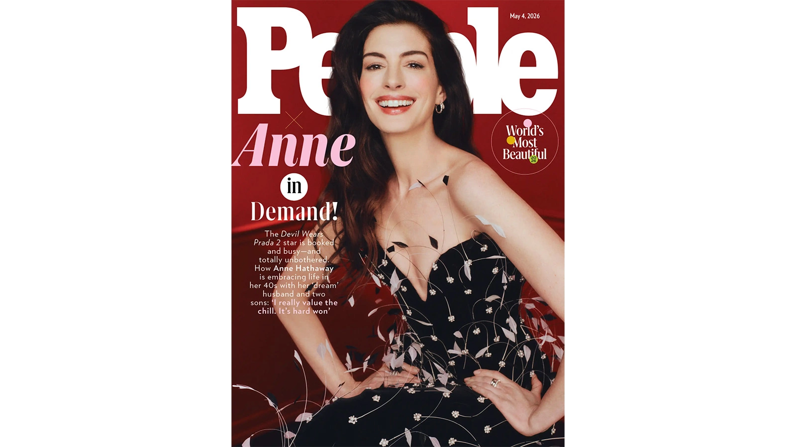 Энн Хэтэуэй на обложке журнала People