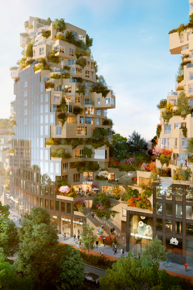 Проект многофункционального здания в Амстердаме