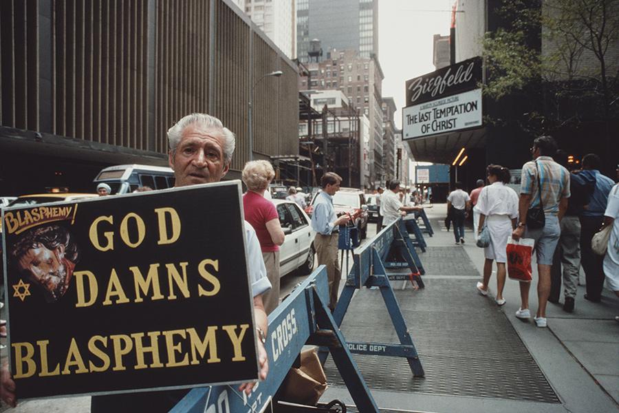 Протест против фильма &laquo;Последнее искушение Христа&raquo;, Нью-Йорк, 1988 год