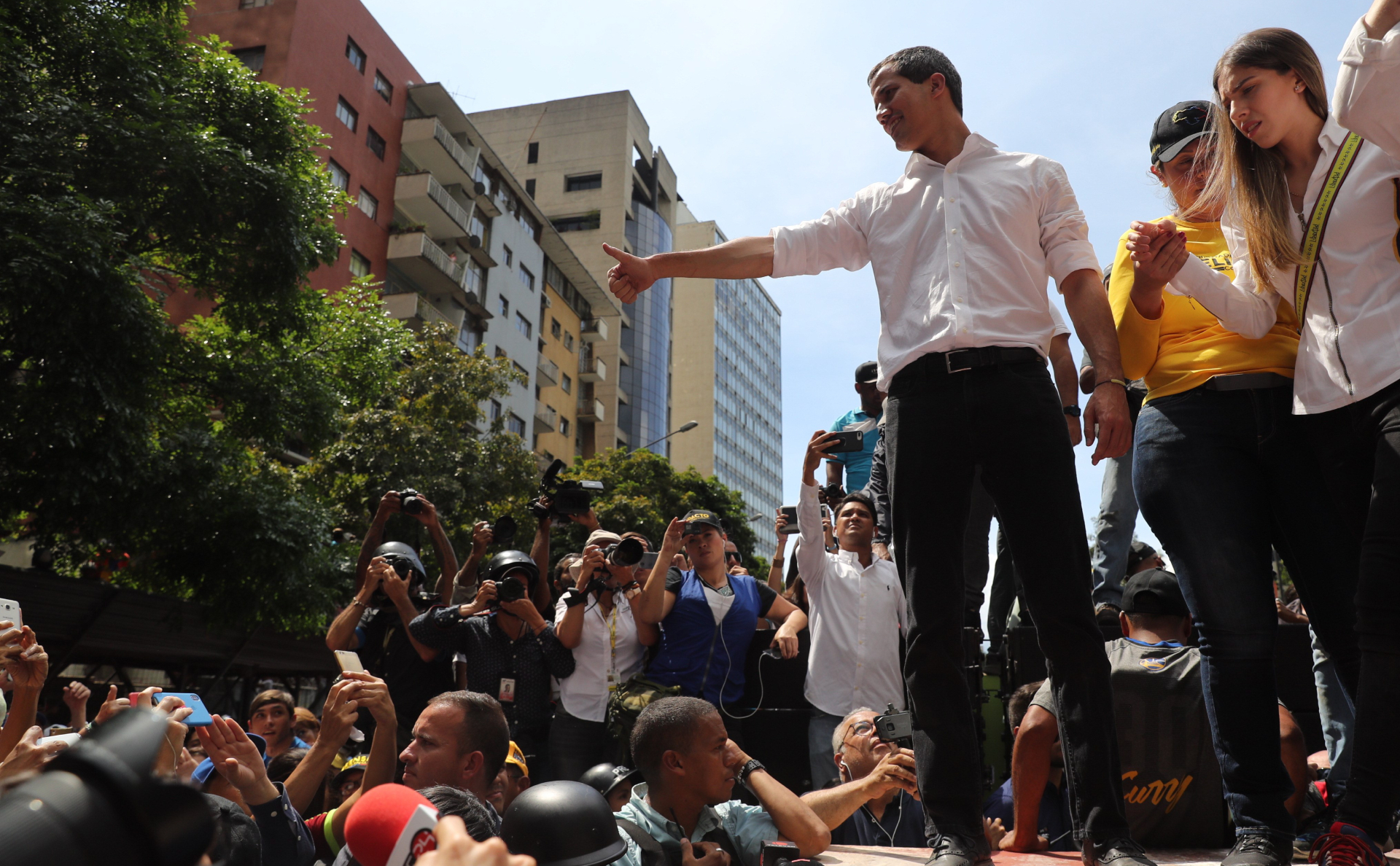Лидер венесуэльской оппозиции Хуан Гуаидо