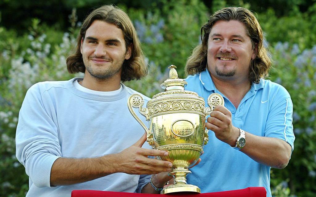 Роджер Федерер и&nbsp;Петер Лундгрен, 2003 год