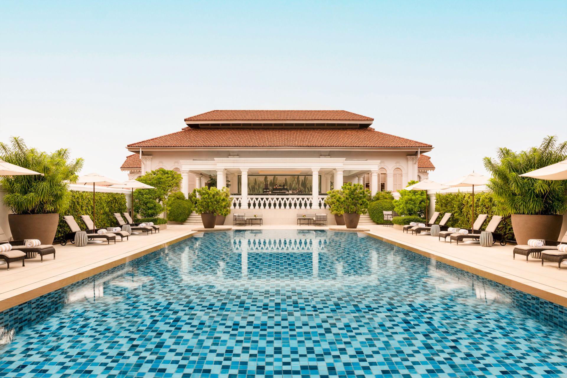 Бассейн отеля Raffles Hotel, Singapore