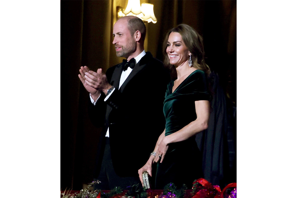 Кейт Миддлтон и принц Уильям на вечернем шоу Royal Variety Performance в Королевском Альберт-хХолле