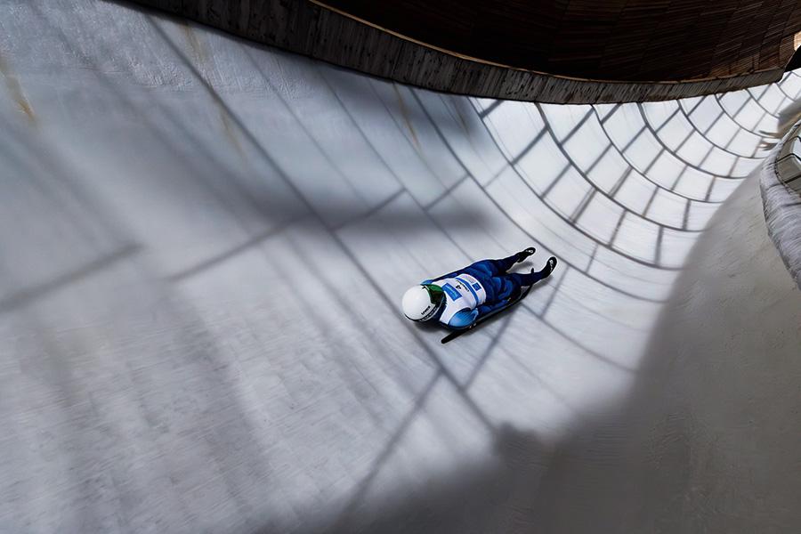 Дарья Олесик на&nbsp;Кубке&nbsp;наций в рамках Кубка мира по санному спорту в Эбершпхе, Германия, 22 января 2026 года