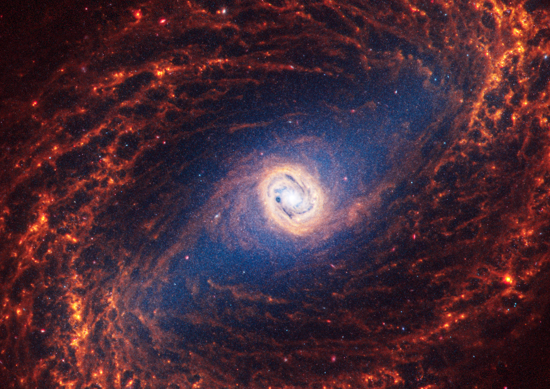 NGC 1433&nbsp;&mdash; спиральная галактика с двойной кольцевой структурой в созвездии Часы