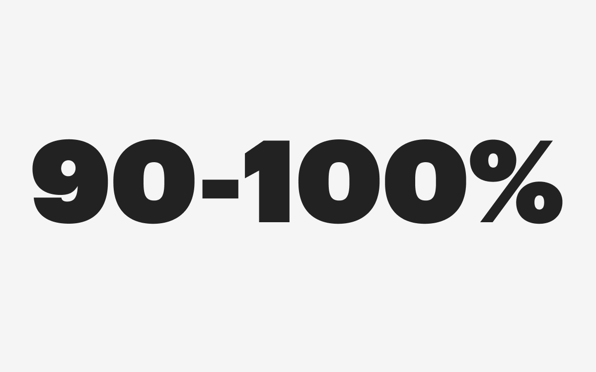 90–100% людей с выявленной I стадией рака живут более 5 лет