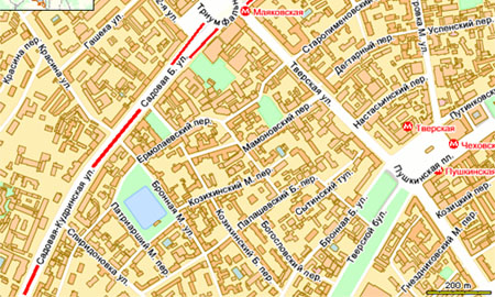 Пробка от Садовой-Триумфальной до Кудринки