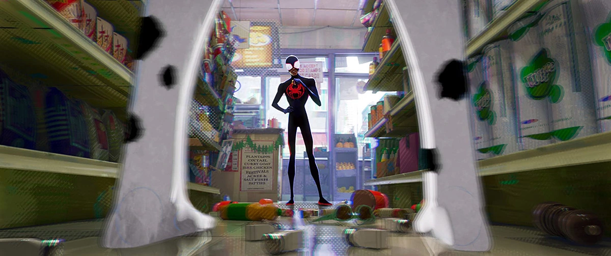 <p>Кадр из мультфильма &laquo;Человек-паук: Паутина вселенных&raquo;</p>
