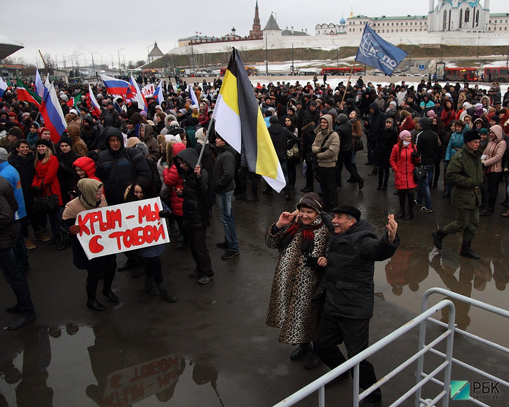 Митинг в поддержку присоединения Крыма.