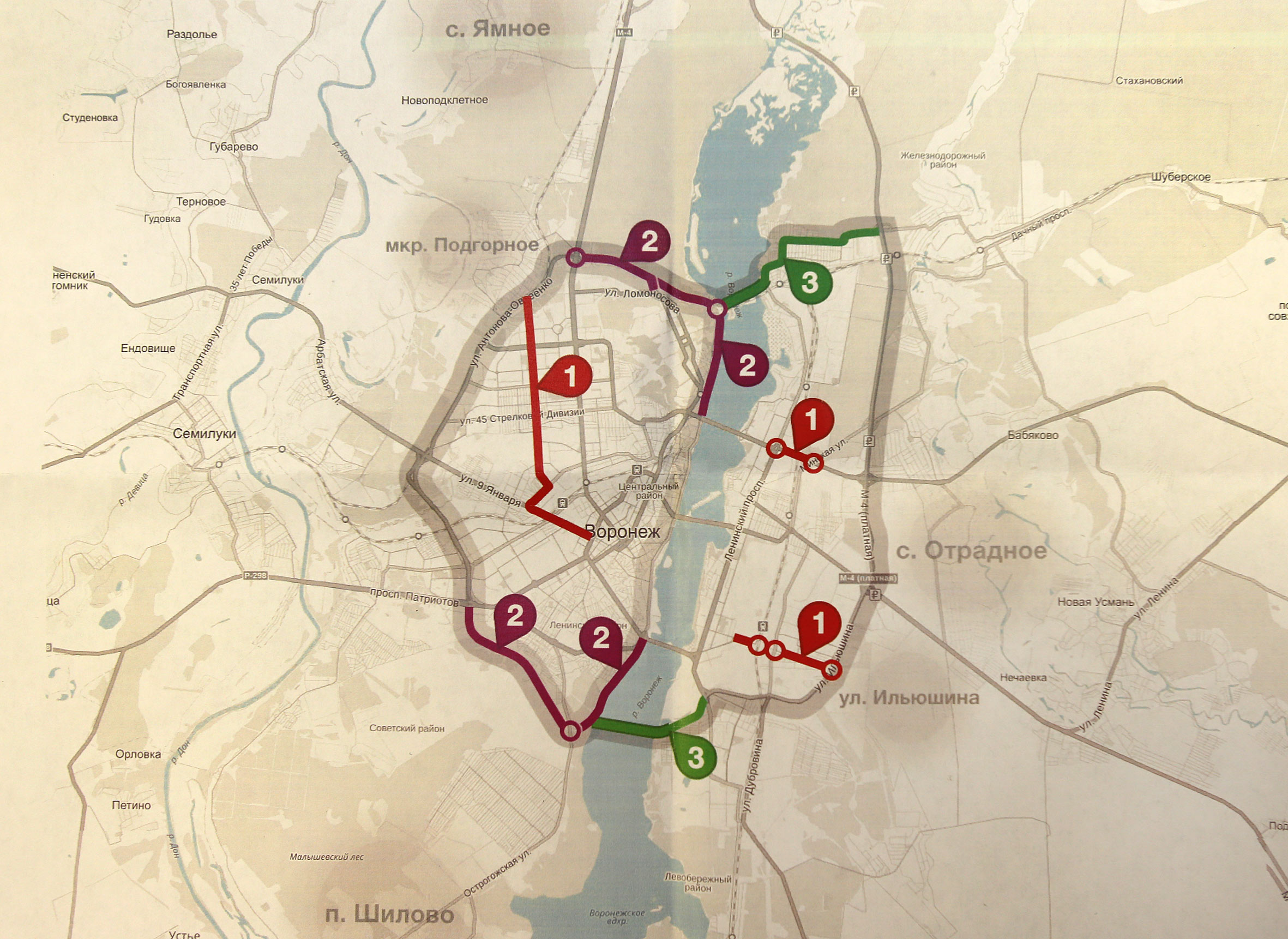 Проект дублера московского проспекта воронеж схема
