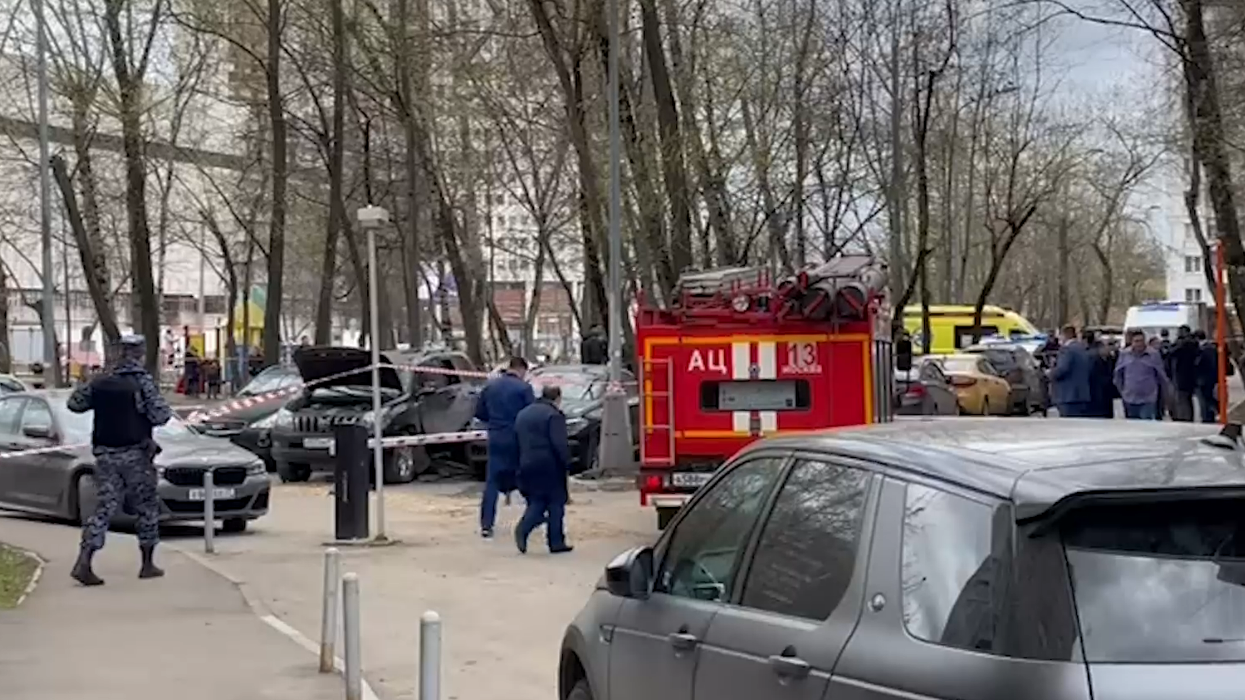 Как выглядит взорвавшийся в Москве внедорожник экс-сотрудника СБУ. Видео