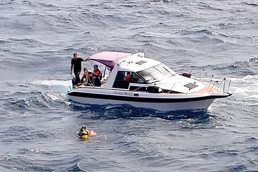 Спасение дайвера из Петербурга