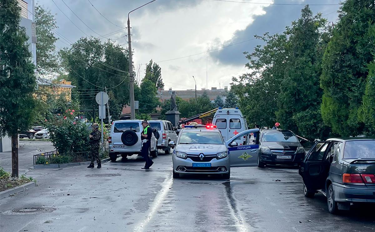 Очевидцы рассказали о взрыве ракеты в центре Таганрога — РБК