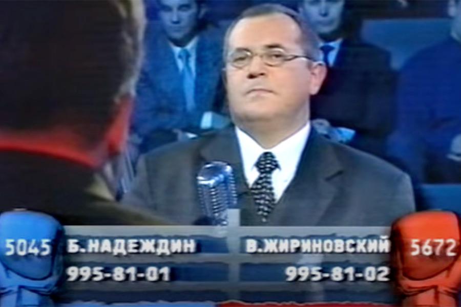 Борис Надеждин в эфире программы &laquo;Поединок&raquo;, 2003 год