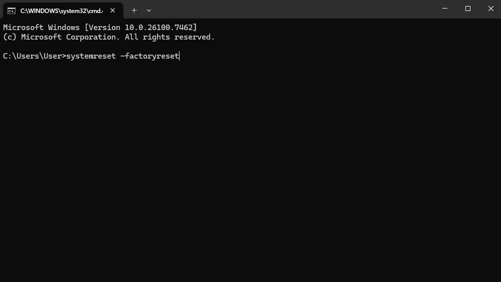 Фото: Сброс через командную строку (фото: Александра Климова для «РБК Трендов»)