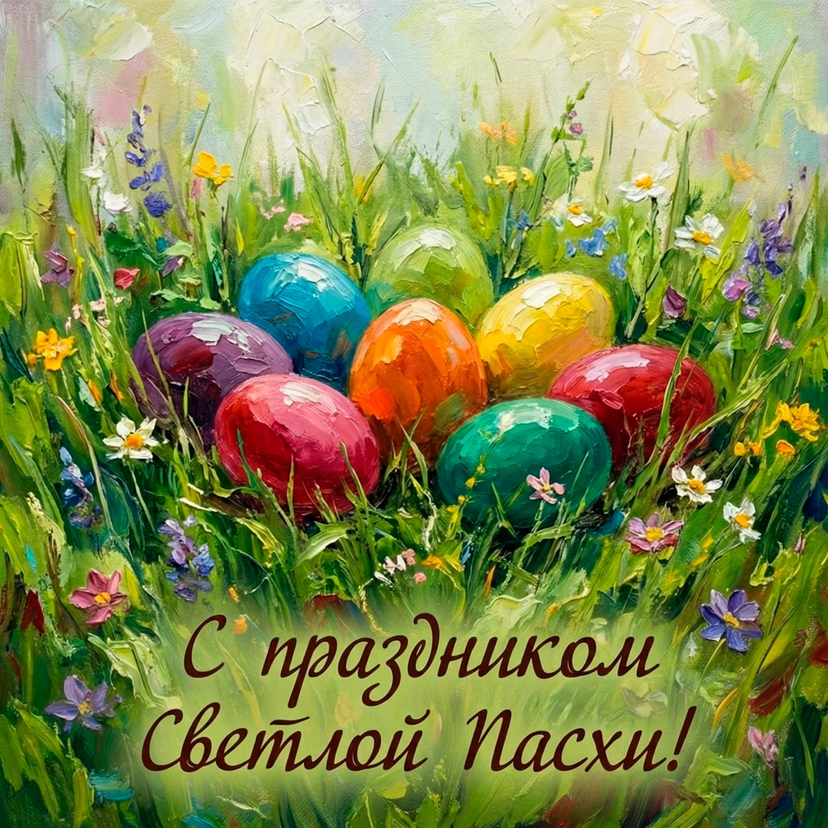 Открытки с Пасхой-2026 для родных и близких