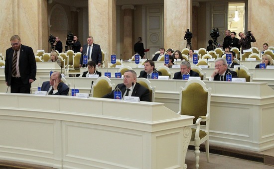 Заседание Законодательного собрания Петербурга