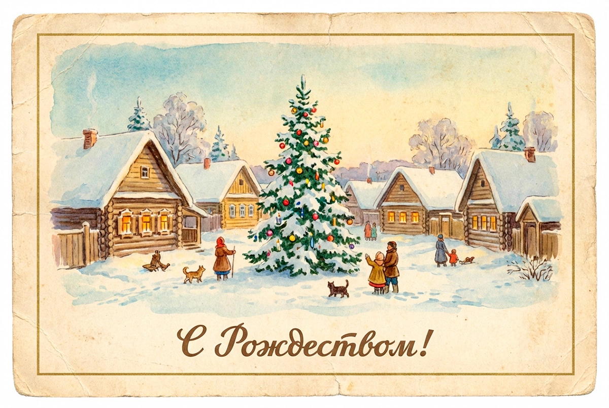 Открытки с Рождеством Христовым: 15 красивых картинок для поздравления