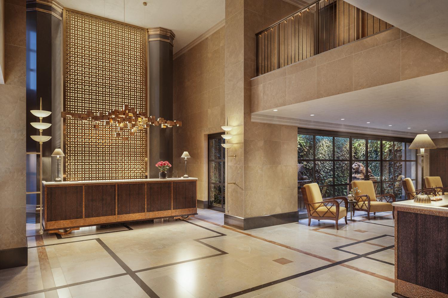 Лобби отеля The Carlton Milan