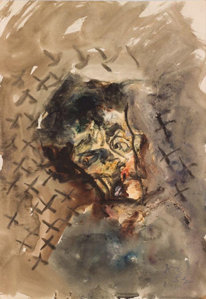 Анатолий Зверев. Автопортрет. 1957