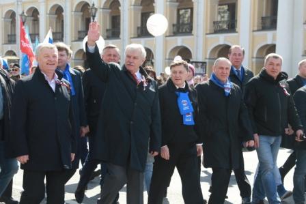 Губернатор Петербурга Георгий Полтавченко на&nbsp;первомайской демонстрации