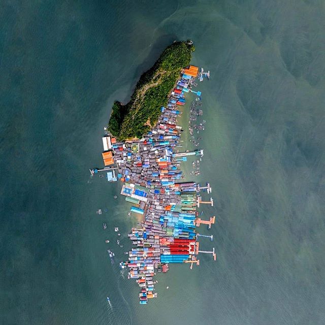 Вид на&nbsp;деревню морских цыган Ляо