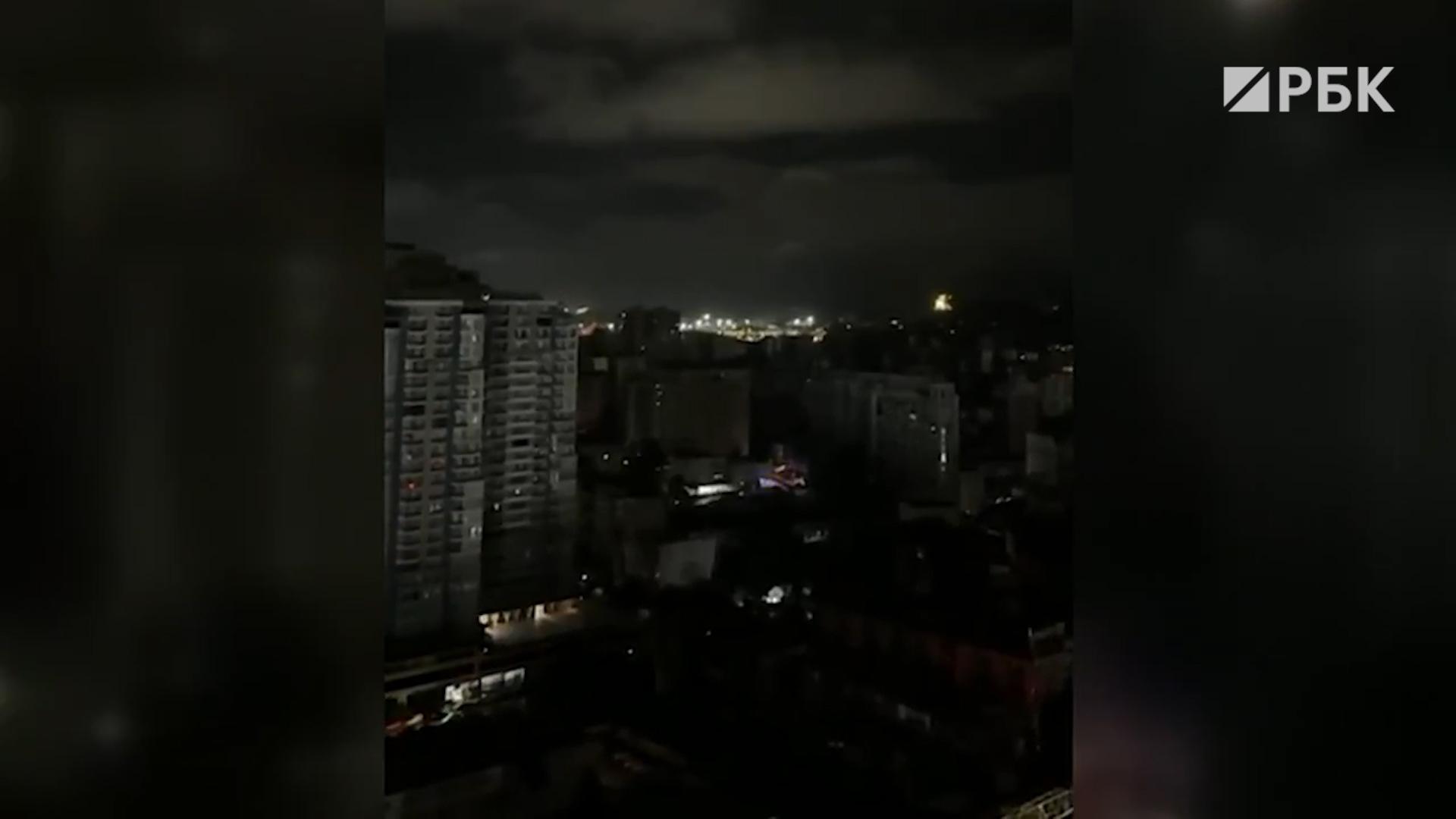Как выглядит Грузия, оставшаяся без света. Видео