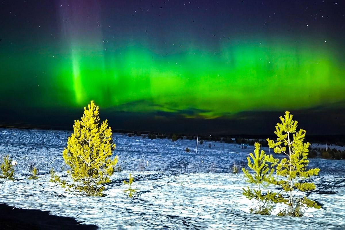 Полярное сияние, Удмуртия, 23 марта 2026 года