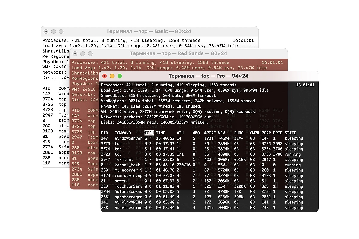 Так выглядит в Mac аналог командной строки в Windows