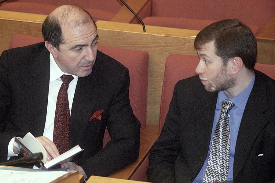 Борис Березовский и Роман Абрамович, 2000 год