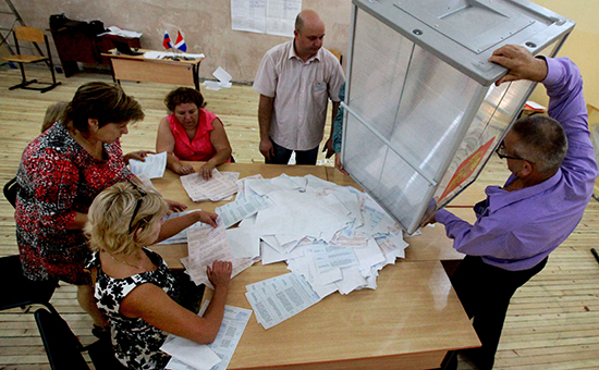 Подсчет голосов на выборах в единый день голосования в Приморском крае