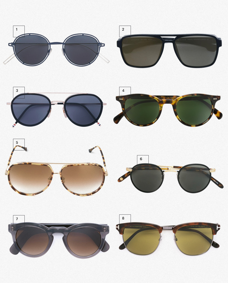 1.&nbsp;Солнцезащитные очки &#39;Dior0210S&#39;, Dior, 20 654 руб.
2.&nbsp;Солнцезащитные очки &#39;Kappa&#39;, Mykita, 22 757 руб.
3.&nbsp;Солнцезащитные очки-авиаторы, Thom Browne, 30 345 руб.
4.&nbsp;Солнцезащитные очки &#39;Delray&#39;, Oliver Peoples, 17 411 руб.
5.&nbsp;Солнечные очки &#39;Condor Two&#39;, Dita, 24 331 руб.
6.&nbsp;Солнцезащитные очки &#39;Wilson&#39;, Garrett Leight, 17 139 руб.
7.&nbsp;Солнцезащитные очки в круглой оправе, Cutler &amp; Gross, 17 814 руб.
8.&nbsp;Солнцезащитные очки &#39;Henry&#39;, Tom Ford, 18 394 руб.


