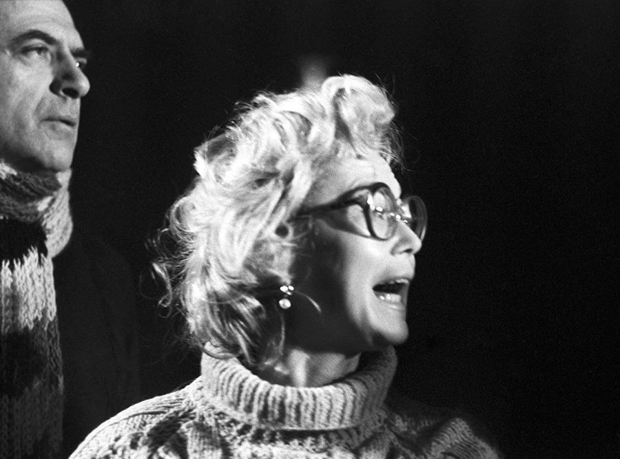 Александр Лазарев и Светлана Немоляева на репетиции пьесы Дж. Мареля &laquo;Смех лангусты&raquo; в Московском академическом театре имени В.В. Маяковского, сентябрь 1986 года