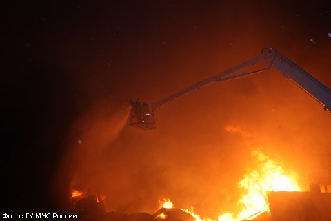 Завод специй сгорел в Новгородской области