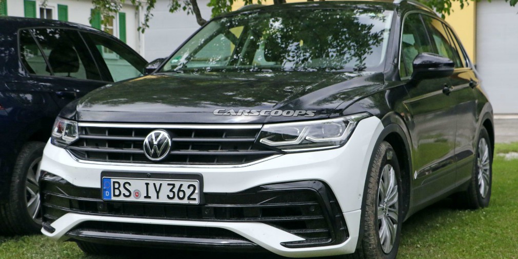 Обновленный Volkswagen Tiguan сфотографировали без камуфляжа
