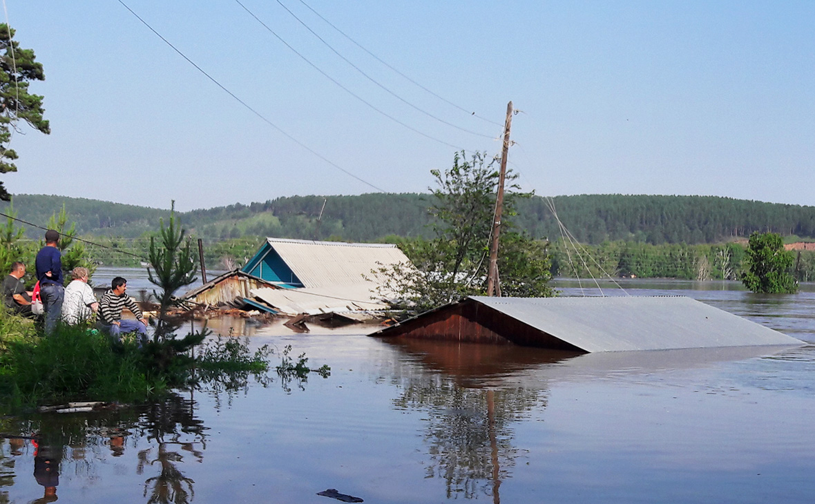 Подтопленные районы города Тулун, 29 июня 2019 г.