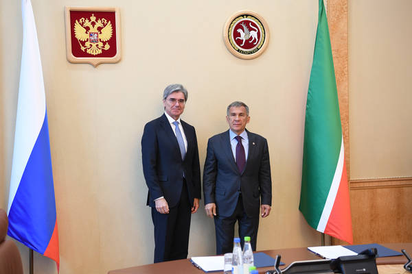 Минниханов предложил главе Siemens локализовать производство в Татарстане