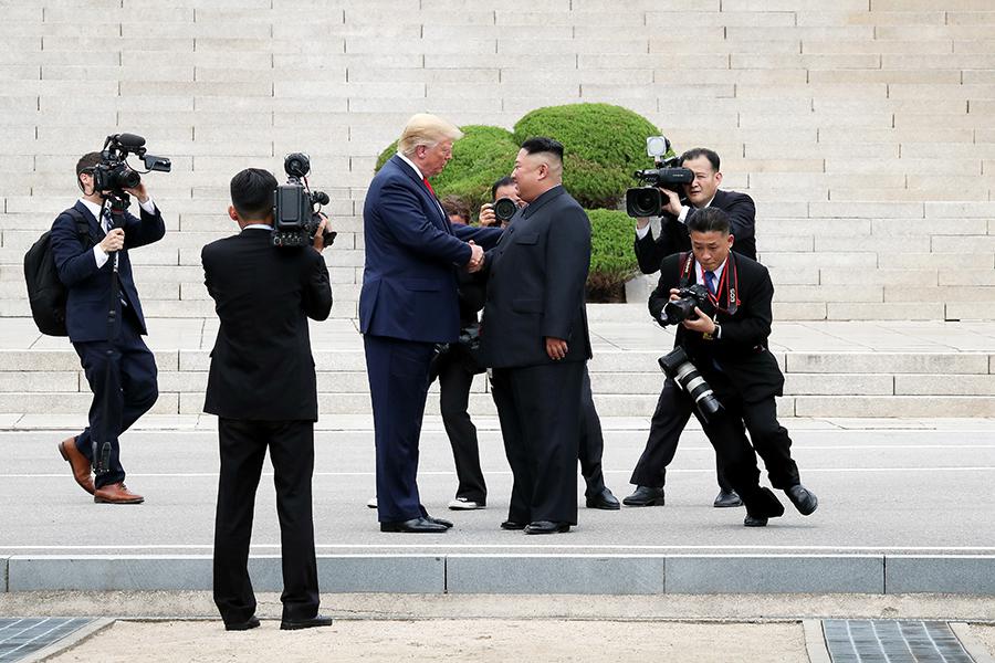 Дональд Трамп и Ким Чен Ын, 2019 год