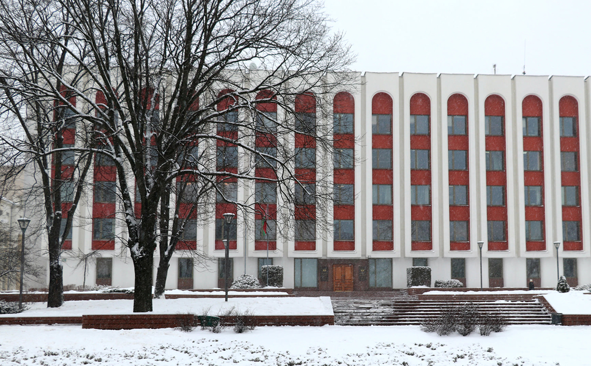 Вид на здание МИД Белоруссии