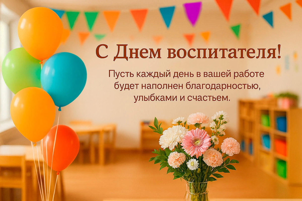 Открытки ко Дню воспитателя. 10 красивых и оригинальных картинок