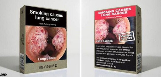 В Австралии запретили продавать сигареты с названиями
