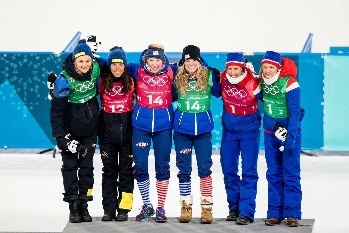 Лыжные гонки, женщины, командный спринт