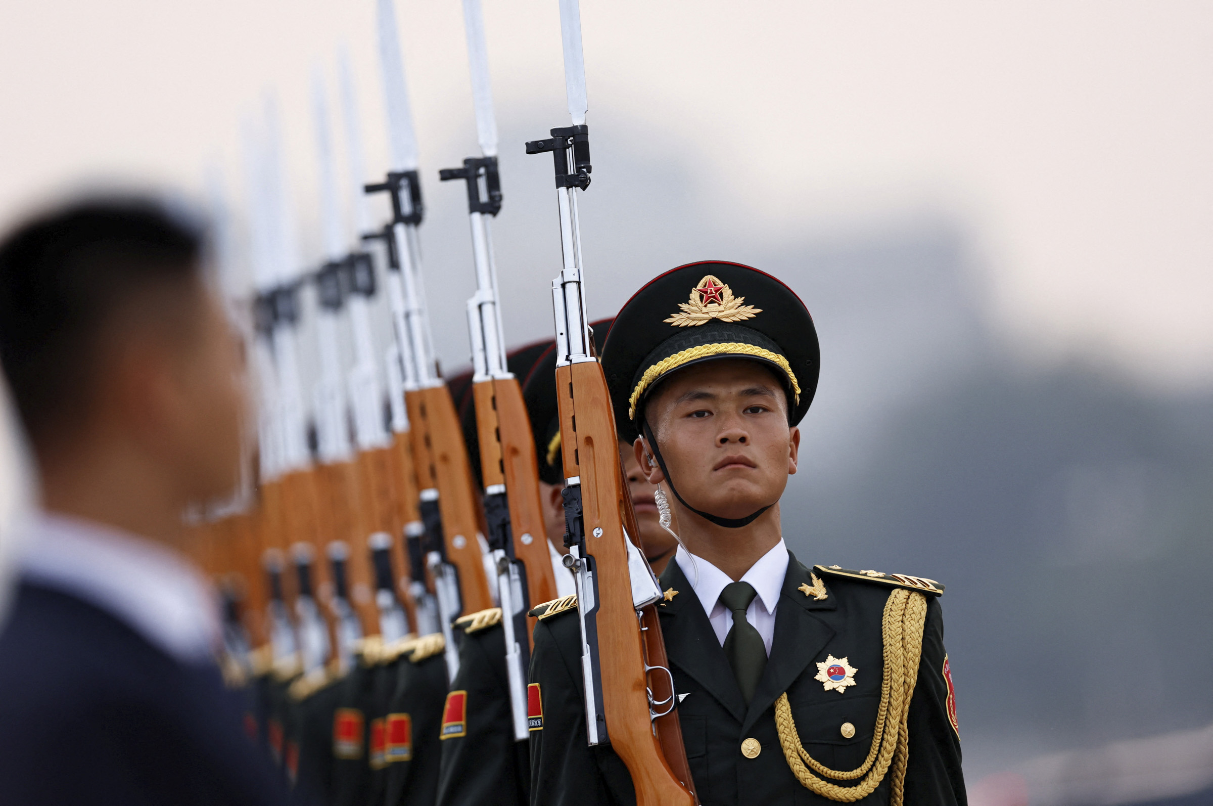 Военнослужащие&nbsp;во время репетиции перед&nbsp;парадом