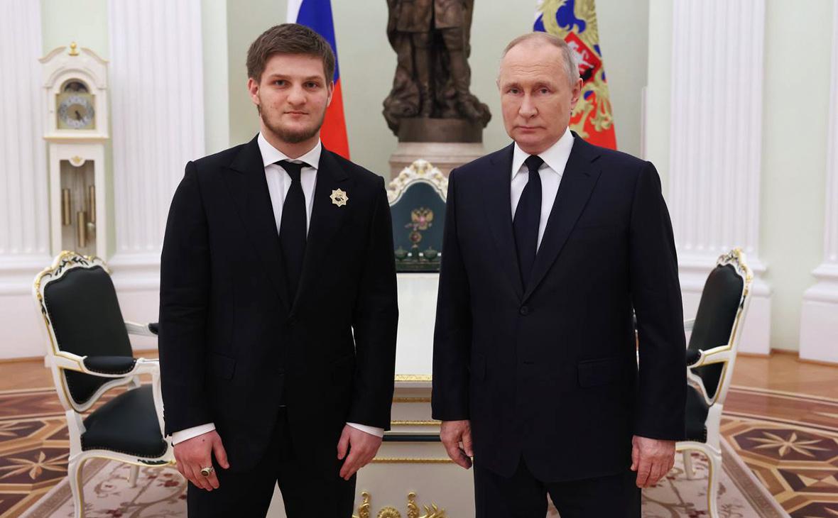 Ахмат&nbsp;Кадыров и Владимир Путин
