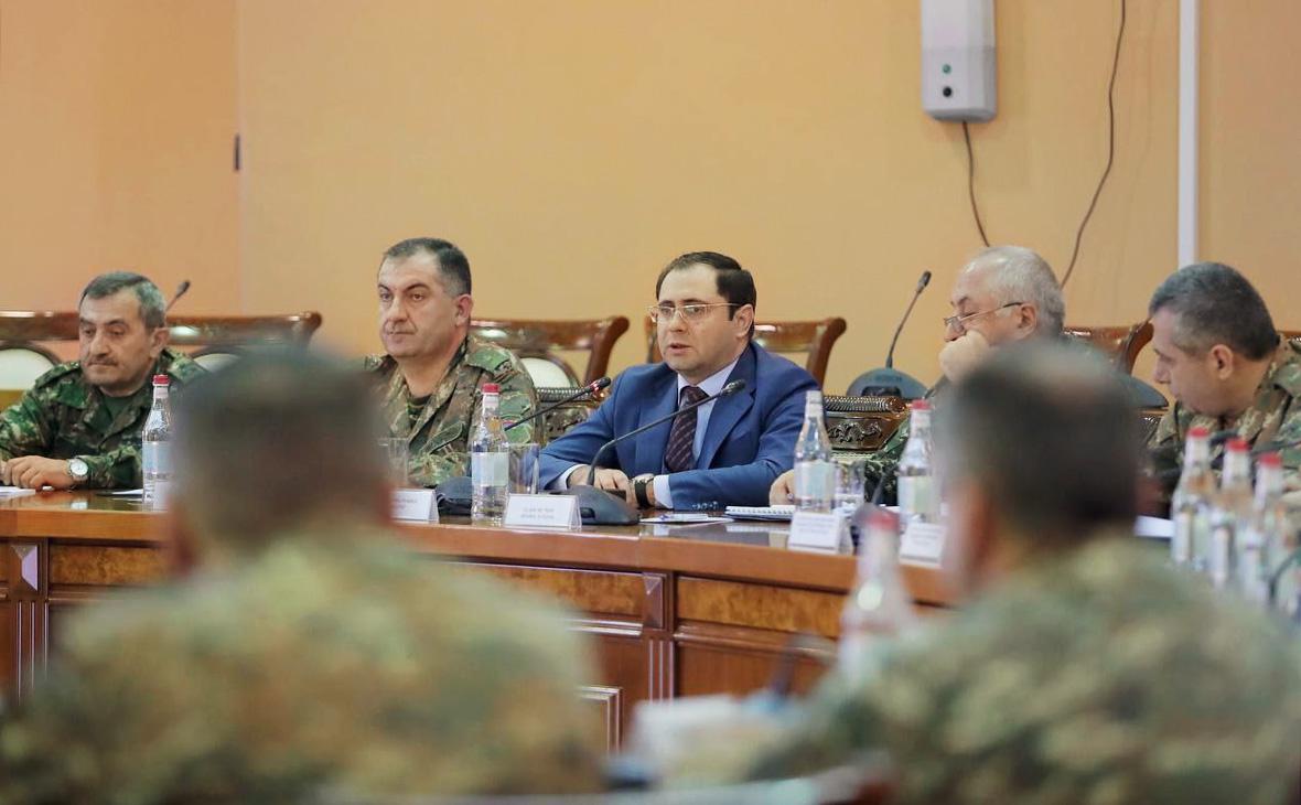 Сурен Папикян на оперативных сборах руководства армии страны